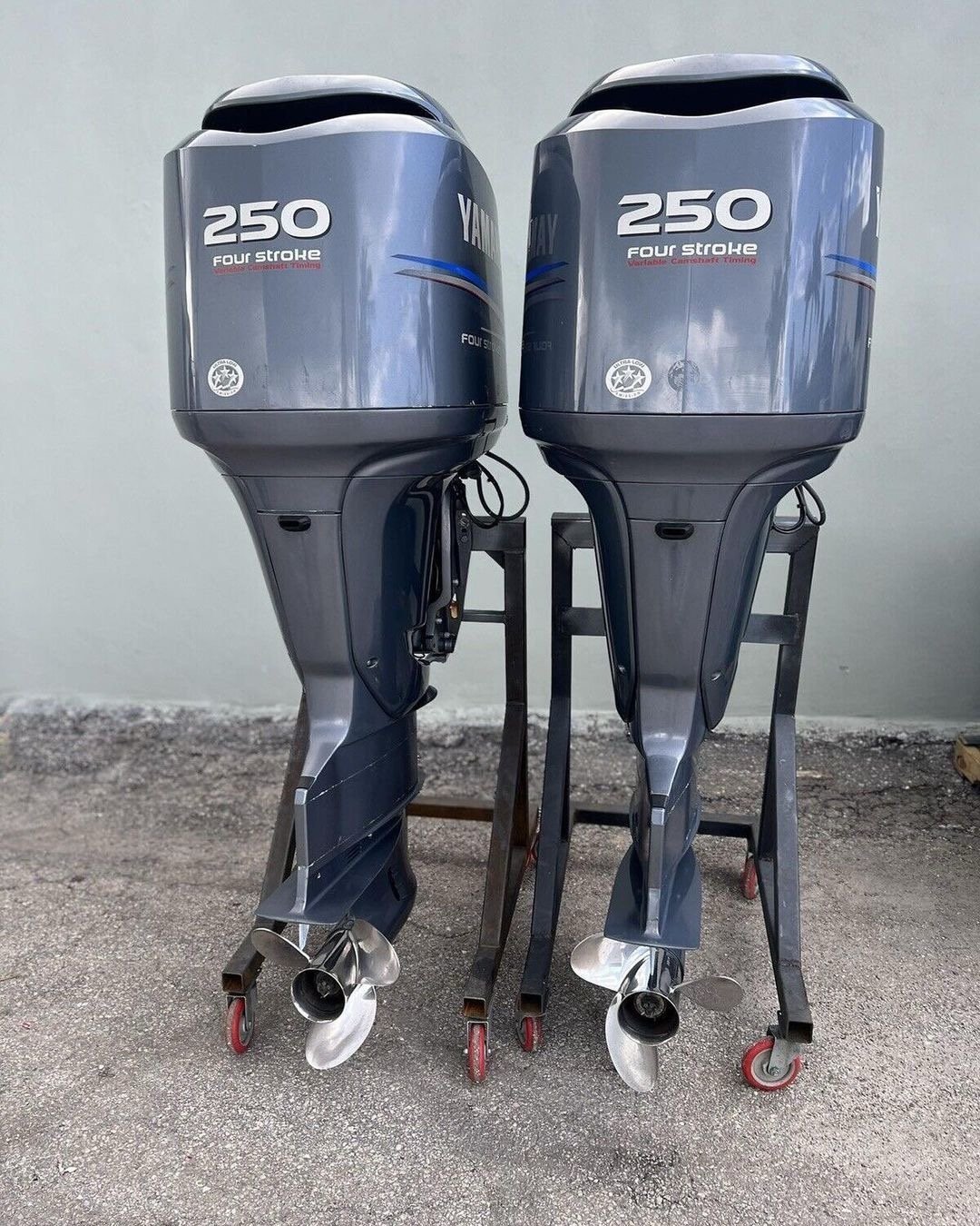 Twin 2016 Yamaha 250 Hp 4 Stroke 25″ Outboard Motors - Image 3